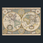 Vintage World Map ポスター<br><div class="desc">Vintage Alchemical Illustration of the World</div>