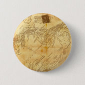 Vintage world map 缶バッジ (正面)