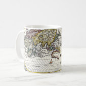 Vintage World Map Globe Sketch Mug コーヒーマグカップ (正面左)
