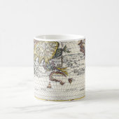 Vintage World Map Globe Sketch Mug コーヒーマグカップ (中央)