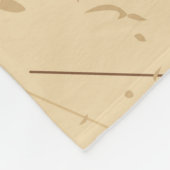 Vintage World Map with Name フリースブランケット (角)