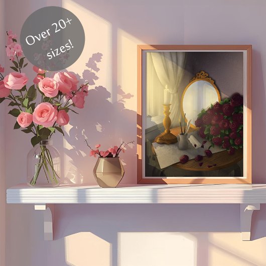 Vintage Writing Desk Poster  ポスター