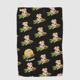 Vintage WWII Pinup Bomber Army Air Forces Nose Art ゴルフタオル