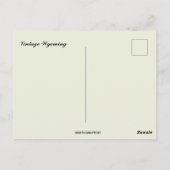 Vintage Wyoming ポストカード (裏面)