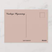 Vintage Wyoming Map ポストカード (裏面)