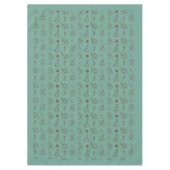 Vintage Xmas Tablecloth Retro Pastel Cozy Charm テーブルクロス (正面)