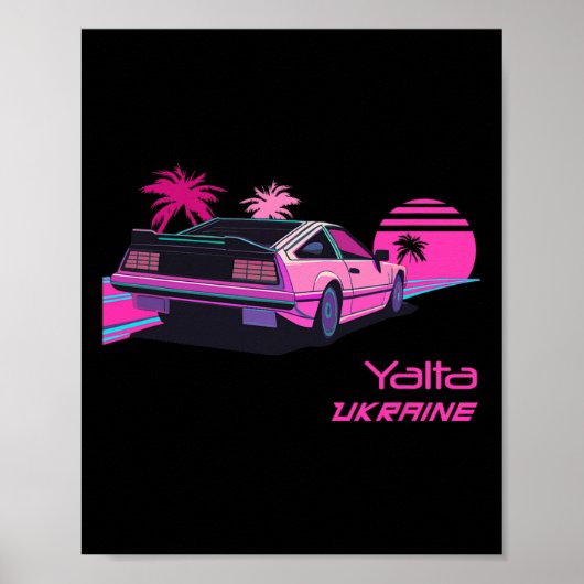Vintage Yalta Ukraine ポスター (正面)