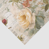 Vintage Yellow and Pink Roses 薄葉紙 (詳細)