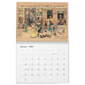 Vintage Yellow Kid 2026 Wall Calendar カレンダー (1月 2027)