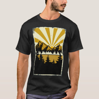 Vintage Yellow Mountains Tシャツ