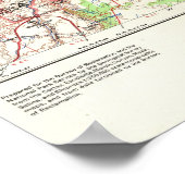 Vintage Yellowstone Grand Canyon Map 1969 ポスター (角)