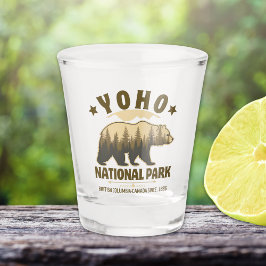 Vintage Yoho Bear Design – British Columbia ショットグラス