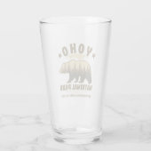 Vintage Yoho Bear Design – British Columbia タンブラーグラス (裏面)