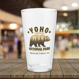 Vintage Yoho Bear Design – British Columbia タンブラーグラス