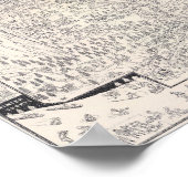 Vintage Yosemite Park Map 1931 Poster ポスター (角)