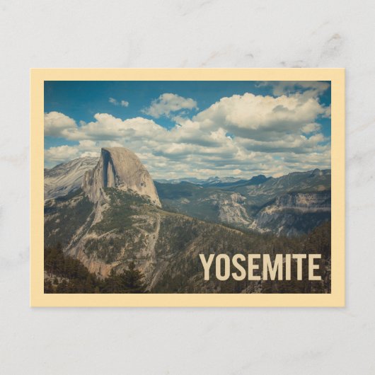 Vintage Yosemite Travel ポストカード (正面)