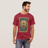 Vintage Yugoslavia Postage Stamp Shirt Tシャツ (正面フル)