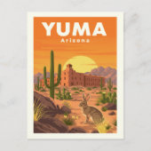 Vintage Yuma Arizona ポストカード (正面)