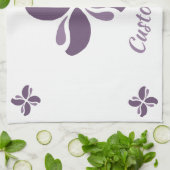 Vintage Zen Echo Lilac Kiss キッチンタオル (折り畳み)