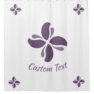 Vintage Zen Echo Lilac Kiss シャワーカーテン