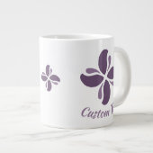 Vintage Zen Echo Lilac Kiss ジャンボコーヒーマグカップ (正面右)