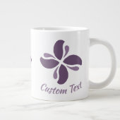 Vintage Zen Echo Lilac Kiss ジャンボコーヒーマグカップ (右)