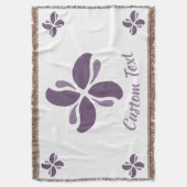 Vintage Zen Echo Lilac Kiss スローブランケット (正面縦)