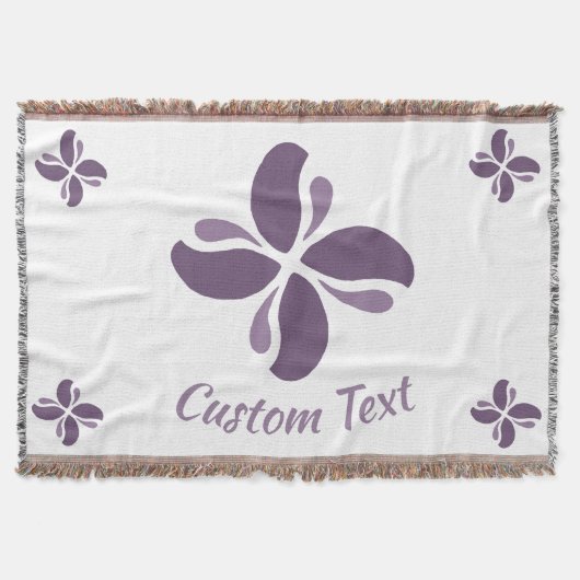 Vintage Zen Echo Lilac Kiss スローブランケット (正面)