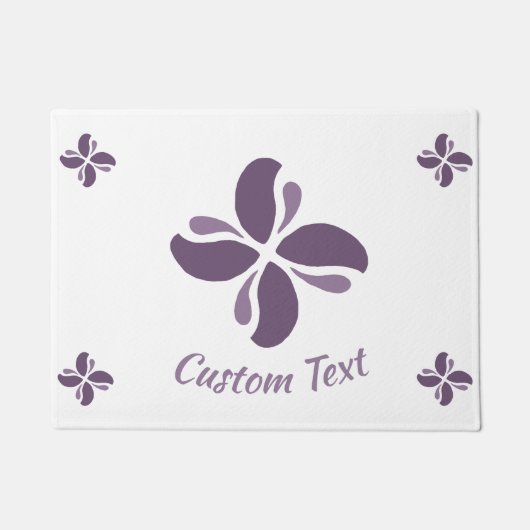 Vintage Zen Echo Lilac Kiss ドアマット (正面)