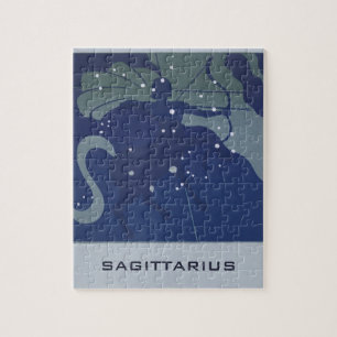 Vintage Zodiac Astrology Sagittarius Constellation ジグソーパズル