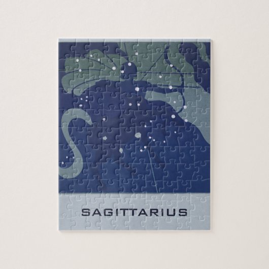 Vintage Zodiac Astrology Sagittarius Constellation ジグソーパズル (縦)