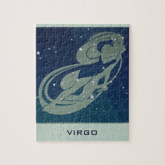 Vintage Zodiac Astrology, Virgo Constellation ジグソーパズル (縦)
