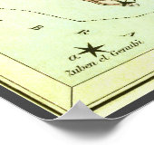 Vintage Zodiac Astrology Virgo Constellation ポスター (角)