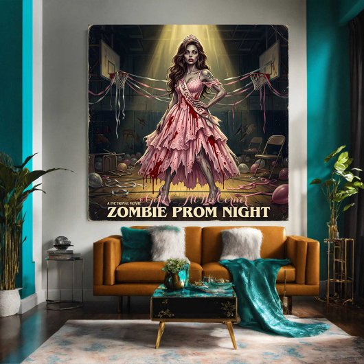 Vintage Zombie Prom Night Queen ポスター
