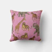 Vintage Zoo Animals クッション (裏面)