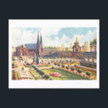Vintage Zwinger in Dresden, Germany ポストカード<br><div class="desc">This postcard is a reproduction of a vintage travel postcard showing the Zwinger in Dresden,  Germany.</div>