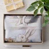 VintageAlice in Wonderland白うさぎデカップワイン 薄葉紙 (ギフト)