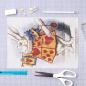 VintageAlice in Wonderland白うさぎデカップワイン 薄葉紙 (クラフト)