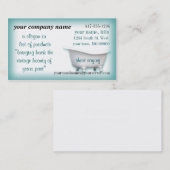 VintageBathtubビジネスCard2カスタマイズ選択 名刺 (正面/裏面)