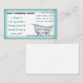 VintageBathtubビジネスCard2カスタマイズ選択 名刺 (正面/裏面)