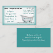 VintageBathtub2ビジネスカードカスタマイズ選択 名刺 (正面/裏面)