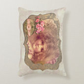 VintageGirlフレームソフトフローラ アクセントクッション (正面(垂直))