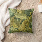 VintageNouveauのAcanthusの葉の枕 クッション (ブランケット)