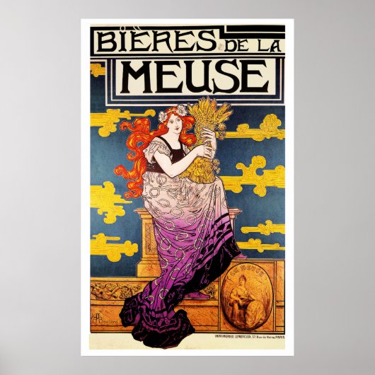 Vintager Poster: - Bieres de la Meuse ポスター (正面)