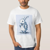 vintaje little bunny hobby white doctor tシャツ (正面)