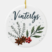 Vinterlys Scandinavian Christmas Ornament セラミックオーナメント (裏面)