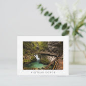Vintgarの峡谷渓谷を通る木の通路 ポストカード (スタンド正面)