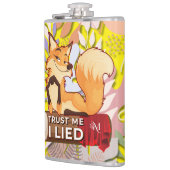 Vinyl Flask 8oz : Trust Me (yellow) フラスク (左)