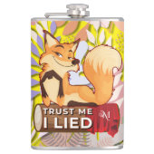 Vinyl Flask 8oz : Trust Me (yellow) フラスク (正面)