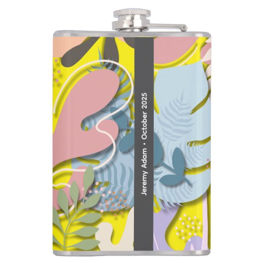 Vinyl Flask 8oz : Trust Me (yellow) フラスク (裏面)